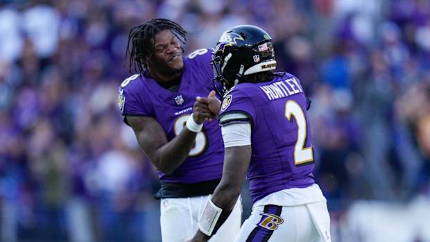 Lamar Jackson Tyler Huntley Ravens