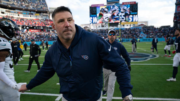 Vrabel after the Titans' 28-20 win over the Jaguars on Jan. 7, 2024.