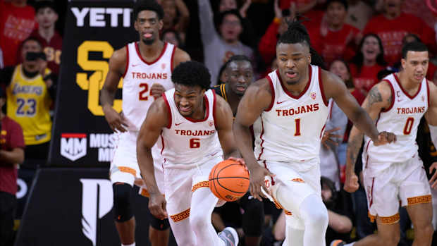 men's basketball Joshua Morgan Isaiah Collier Bronny James Kobe Johnson