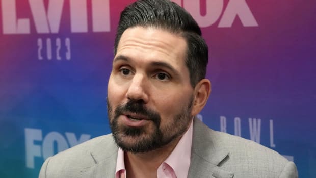 Feb 7, 2023; Phoenix, AZ, USA; Dean Blandino at Fox Sports media day at the Phoenix Convention Center. Mandatory Credit: Kirby Lee-USA TODAY Sports