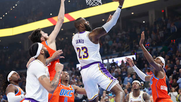 shai gilgeous alexander chet holmgren jalen williams lebron james luguentz dort oklahoma city thunder