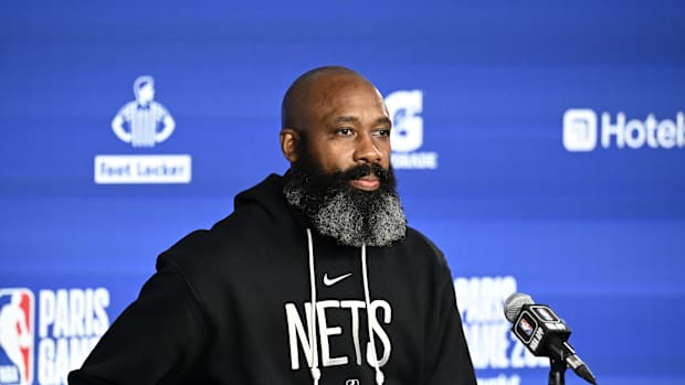 Brooklyn Nets head coach Jacque Vaughn