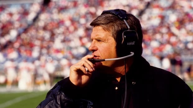 Glanville during the Falcons' 43-7 win over the Buccaneers on Nov. 17, 1991.