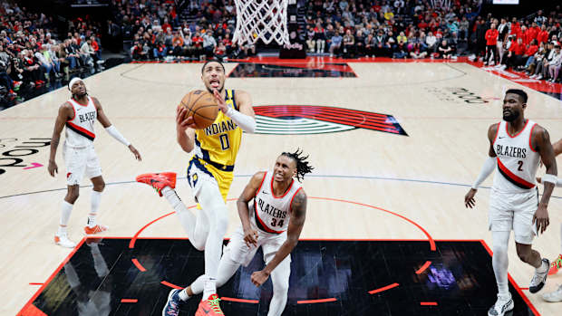 Indiana Pacers guard Tyrese Haliburton Portland Trail Blazers