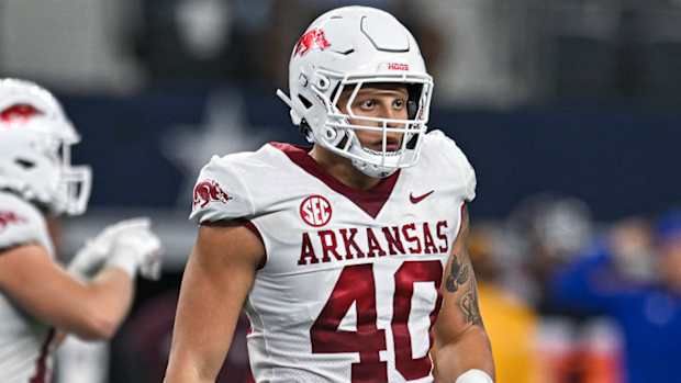 Razorbacks' Landon Jackson during Texas A&M