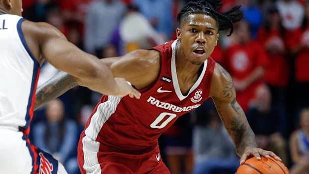 Razorbacks' Khalif Battle against Ole Miss on Wednesday night