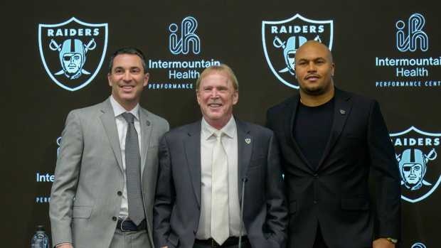 Antonio Pierce Tom Telesco Mark Davis