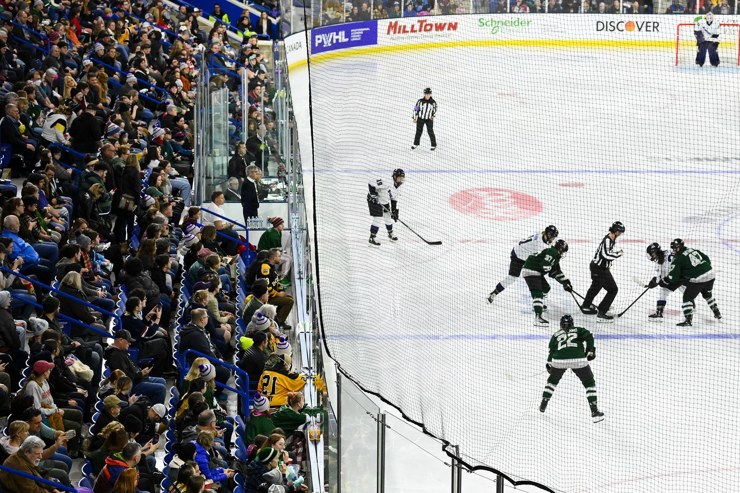 Faceoff from sky view