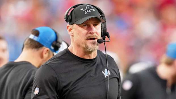 Lions coach Dan Campbell during NFC championship