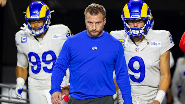 Sean Mcvay, Aaron Donald and Matthew Stafford