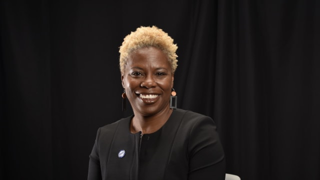CIAA Commissioner Jacqie McWilliams is at the CIAA Men's and Women's Basketball Tournament