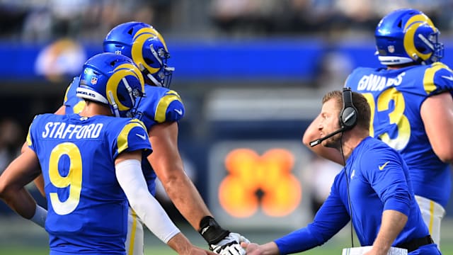 Matthew Stafford and Sean McVay