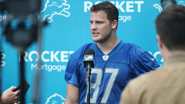 Detroit Lions tight end Sam LaPorta