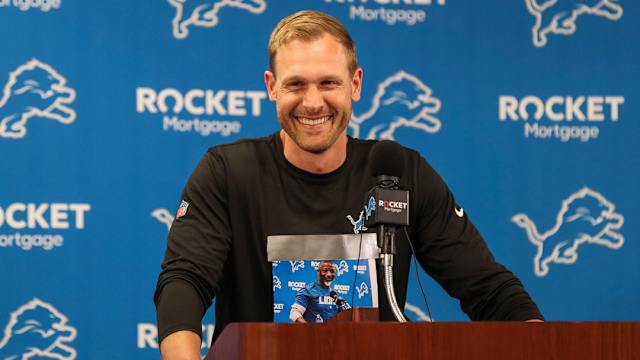 Detroit Lions offensive coordinator Ben Johnson
