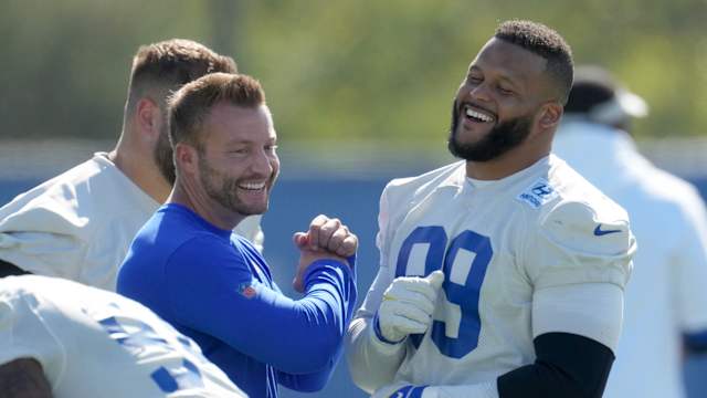 Aaron Donald and Sean McVay