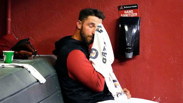 Madison Bumgarner after being removed from last start