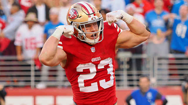 San Francisco 49ers running back Christian McCaffrey