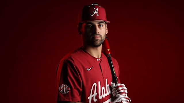 Alabama Crimson Tide baseball player Evan Sleight
