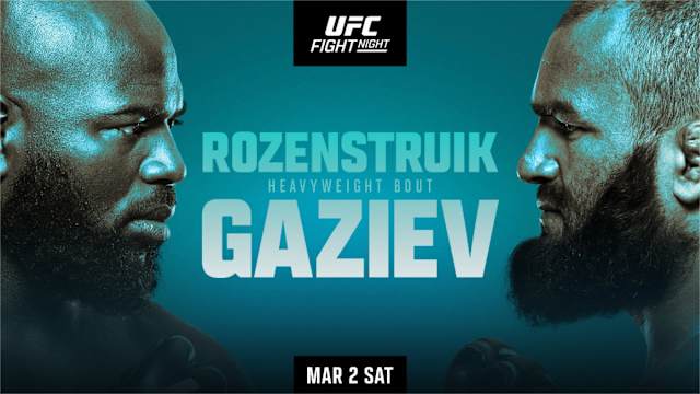 UFC Fight Night Rozenstruik Gaviev