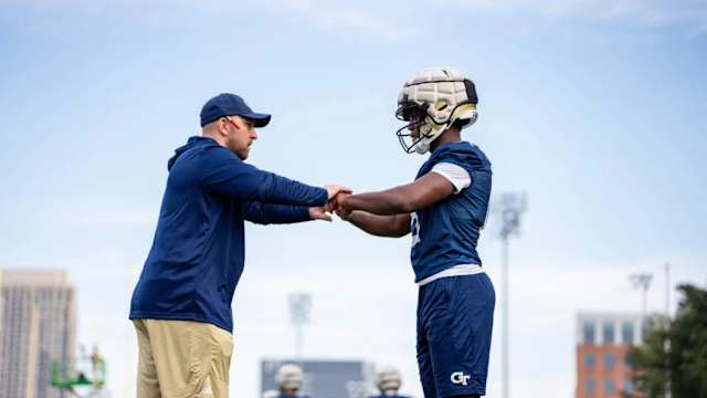 Georgia Tech Defensive Coordinator Tyler Santucci