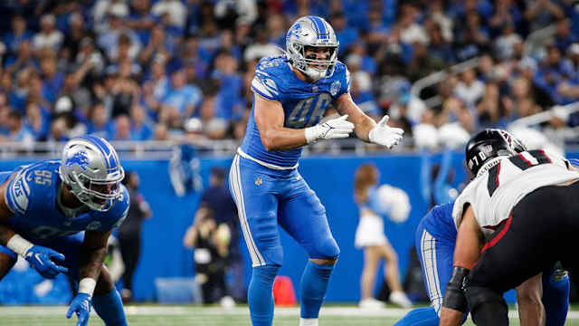 Detroit Lions linebacker Jack Campbell