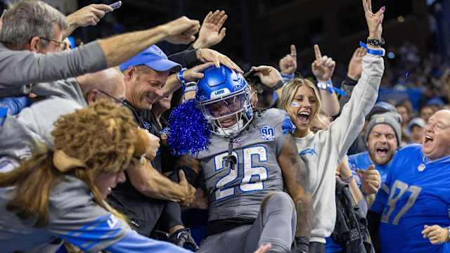 Detroit Lions running back Jahmyr Gibbs