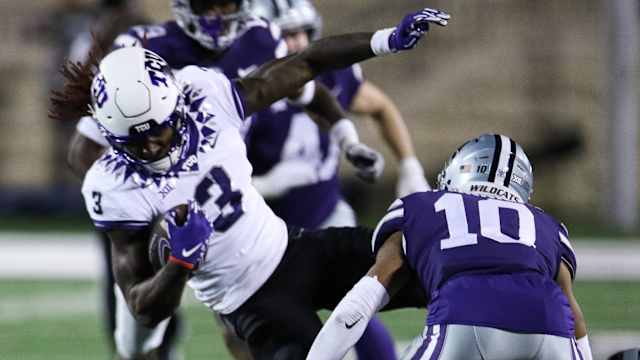 TCU wide receiver Savion Williams against Kansas State