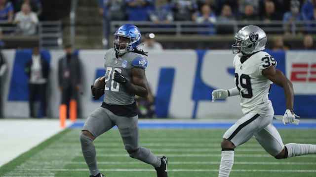 Detroit Lions running back Jahmyr Gibbs.