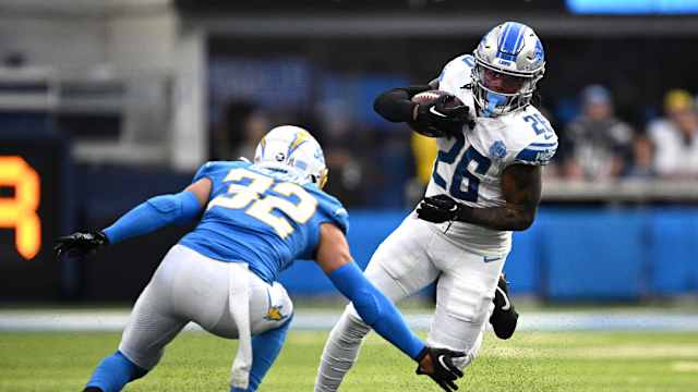 Detroit Lions running back Jahmyr Gibbs.