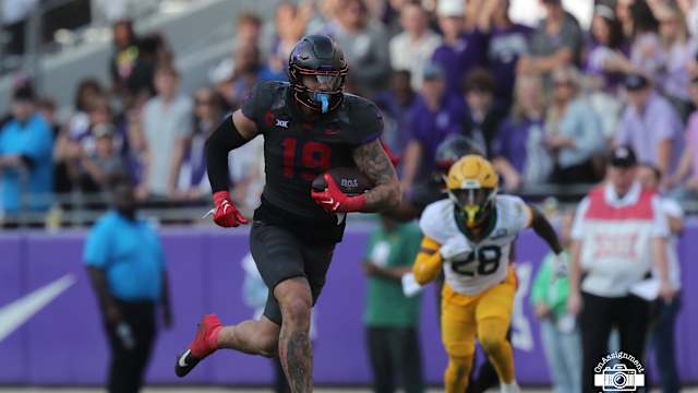 TCU tight end Jared Wiley had a career day against Baylor - November 18, 2023.