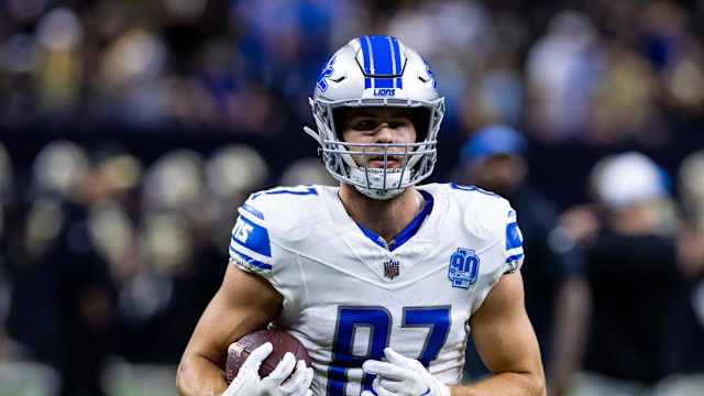 Detroit Lions tight end Sam LaPorta.
