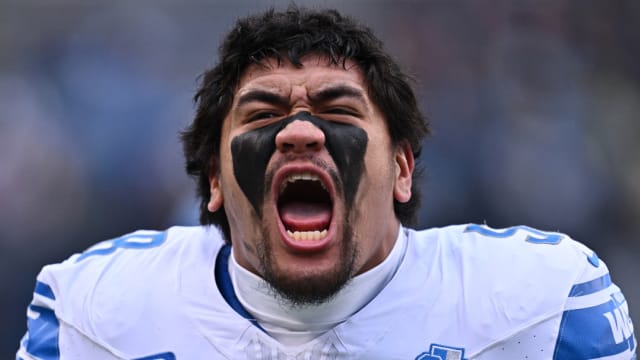 Detroit Lions offensive tackle Penei Sewell.