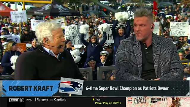 Patriots - Robert Kraft Pat McAfee