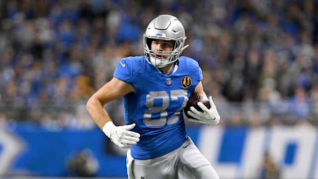 Detroit Lions tight end Sam LaPorta.