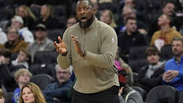 Milwaukee Bucks head coach Adrian Griffin 