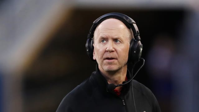 Aug 25, 2022; Winnipeg, Manitoba, CAN; Calgary Stampeders head coach Dave Dickenson reacts on the sidelines during the first half against the Winnipeg Blue Bombers at IG Field. Mandatory Credit: Bruce Fedyck-USA TODAY Sports  