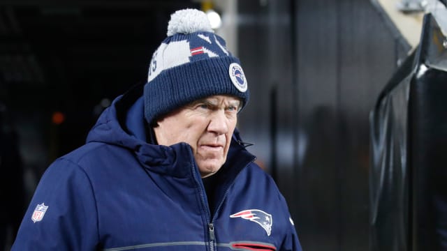 Dec 7, 2023; Pittsburgh, Pennsylvania, USA; New England Patriots head coach Bill Belichick walks to the field before the game against the Pittsburgh Steelers at Acrisure Stadium.