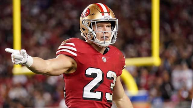 San Francisco 49ers running back Christian McCaffrey