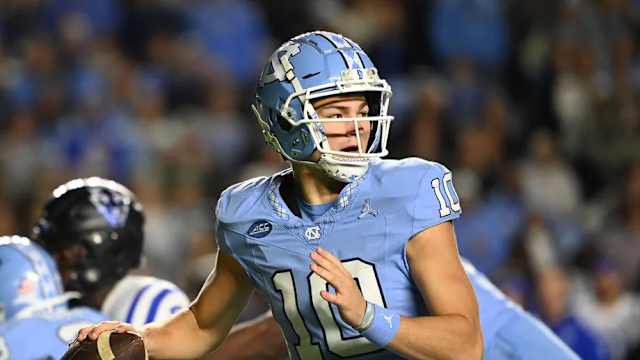North Carolina quarterback Drake Maye.