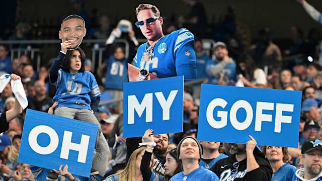 Detroit Lions fans support Jared Goff