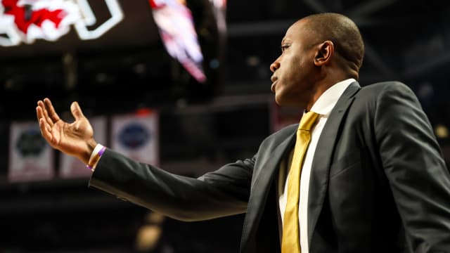 Jan 27, 2024; Columbia, South Carolina, USA; Missouri Tigers head coach Dennis Gates directs his team against the South Carolina Gamecocks in the second half at Colonial Life Arena. Mandatory Credit: Jeff Blake-USA TODAY Sports