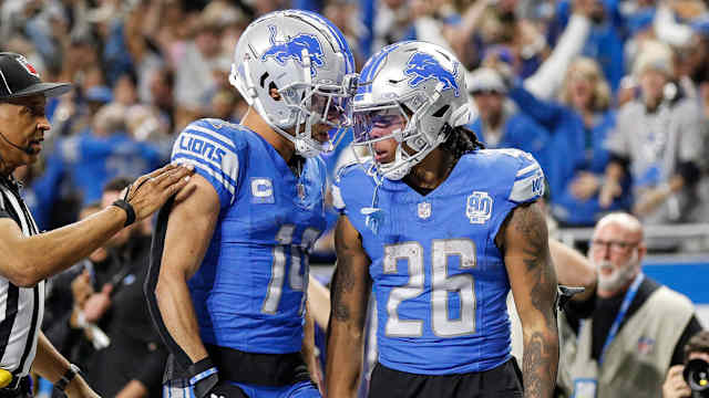 Detroit Lions running back Jahmyr Gibbs