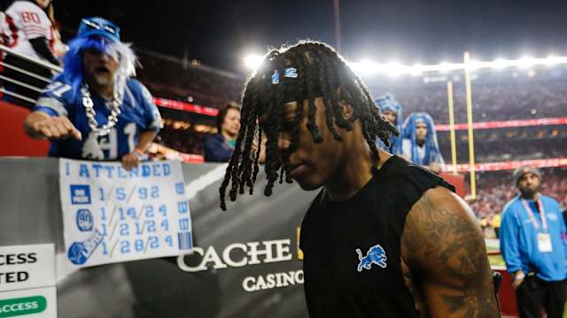 Detroit Lions running back Jahmyr Gibbs.