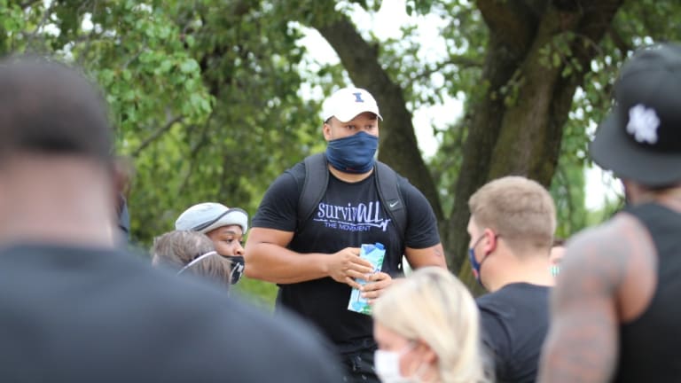 How Social Media Created A BLM Protest Led By Illini Football Players