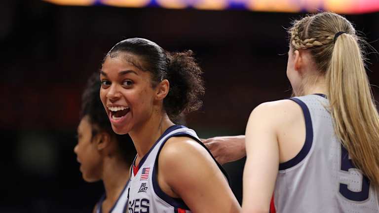 WBB: Evina Westbrook looks back on her leadership as Storrs swan song looms