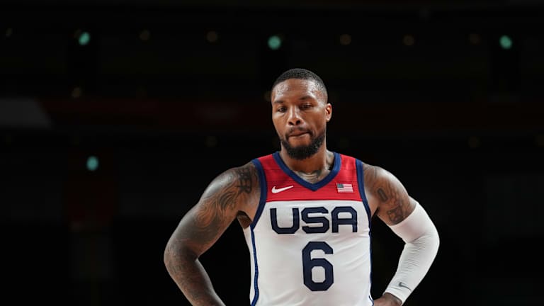 Damian Lillard Quiet in Team USA's Comeback Win Over Australia