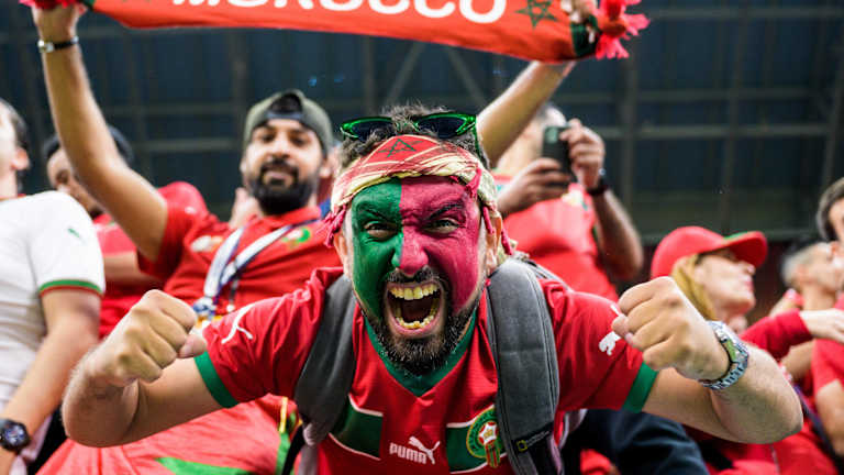 55 mil hinchas de Marruecos hicieron espectacular entrada en semifinal