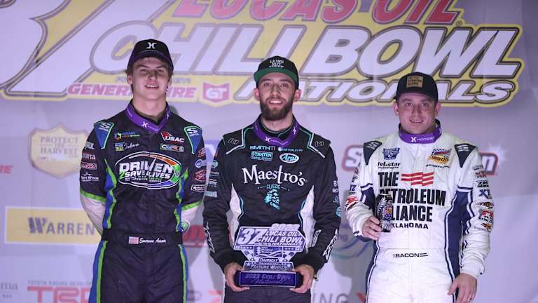 Tanner Thorson dominates Thursday's qualifying at Chili Bowl - plus full results