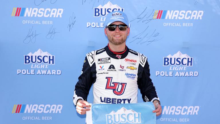 NASCAR Cup: William Byron edges Hendrick teammate Kyle Larson for Kansas pole