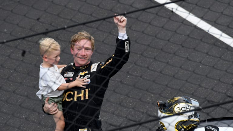 Why last few laps of NASCAR race on Indy road course were kind of like a football game